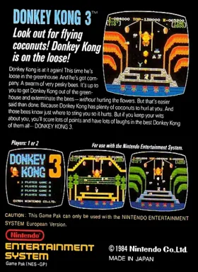 Donkey Kong 3 (USA) (e-Reader Edition) box cover back